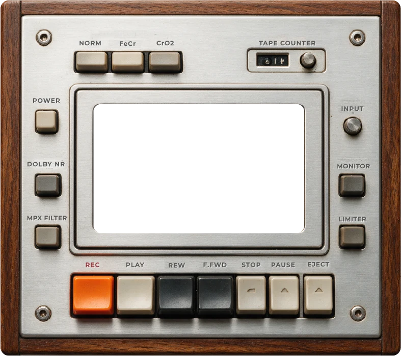 Vintage cassette deck